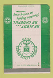 Matchbook Cover - US Air Force Ground Safety Program postcard WEAR 40 Strike