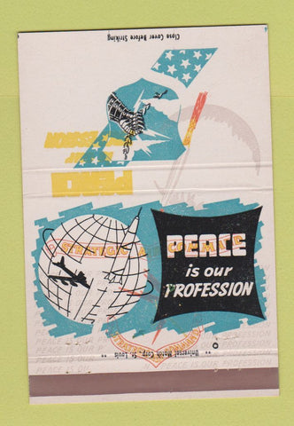 Matchbook Cover - Strategic Air Command PRINTING ERROR 40 Strike