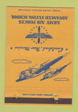 Matchbook Cover - Army Air Forces Advance Flying School Carlsbad NM 40 Strike