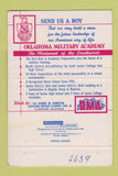 Matchbook Cover - Oklahoma Military Academy Claremore OK 40 Strike