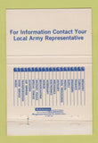 Matchbook Cover - US Army Recruiting Uncle Sam 40 Strike