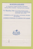 Matchbook Cover - Hilltop & Swift Inns Hanscom Air Force Base 40 Strike