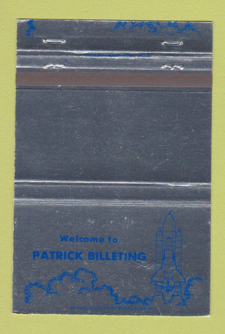 Matchbook Cover - Patrick Air Force Base Billeting 40 Strike