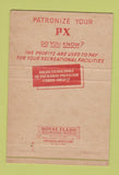 Matchbook Cover - Fort Bliss TX AA Guided Missile Center WEAR 40 Strike