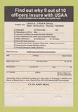 Matchbook Cover - USAA Auto Association Military San Antonio TX 40 Strike