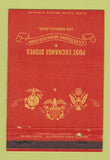 Matchbook Cover Post Exchange Store Vets Administration Los Angeles CA 40 Strike