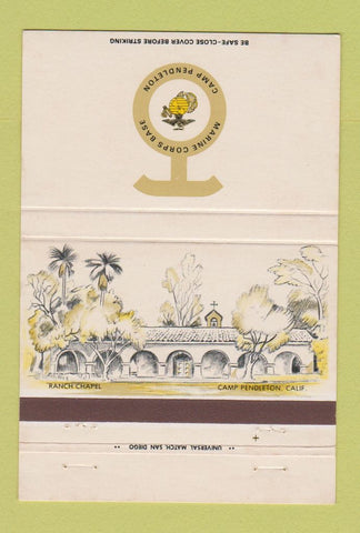 Matchbook Cover - Marine Corps Base Camp Pendleton CA 40 Strike