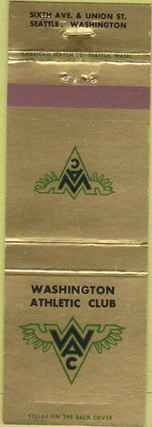Matchbook Cover - Washington Athletic Club Seattle WA