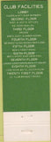 Matchbook Cover - Washington Athletic Club Seattle WA