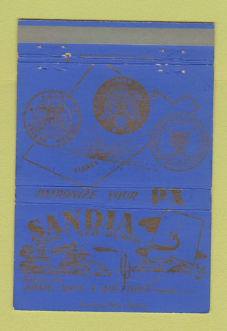 Matchbook Cover - Sandia Base Army NM Navy BX 40 Strike