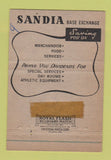 Matchbook Cover - Sandia Base Army NM Navy BX 40 Strike