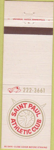 Matchbook Cover - Saint Paul Athletic Club MN