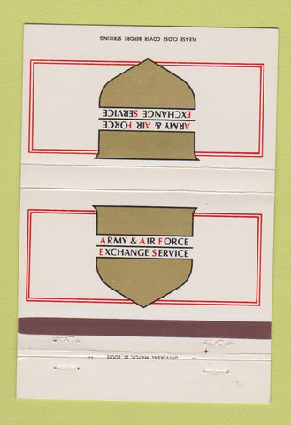 Matchbook Cover - Army & Air Force Exchange Service 40 Strike