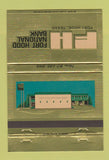 Matchbook Cover - Fort Hood National Bank TX 40 Strike