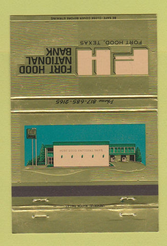 Matchbook Cover - Fort Hood National Bank TX 40 Strike