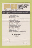 Matchbook Cover - Fort Hood National Bank TX 40 Strike