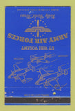 Matchbook Cover - Army Air Forces Kelly Field TX postcard WEAR 40 Strike