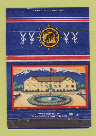 Matchbook Cover - Military postcard 40 Strike