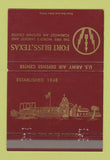 Matchbook Cover - Fort Bliss' TX Military Army Air Defense 40 Strike