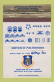Matchbook Cover - Hilltop Inn Hanscom Air Force Base Bedford MA 40 Strike