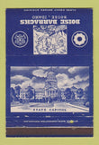 Matchbook Cover - Boise Barracks ID Army postcard 40 Strike