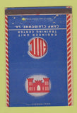 Matchbook Cover - Engineer Unit Training Center Camp Claiborne LA WEAR 40 Strike