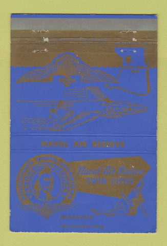 Matchbook Cover - Naval Air Station Minneapolis St Paul MN girlie 40 Strike