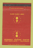 Matchbook Cover - Ordnance Training Center Camp Santa Anita CA WEAR 40 Strike