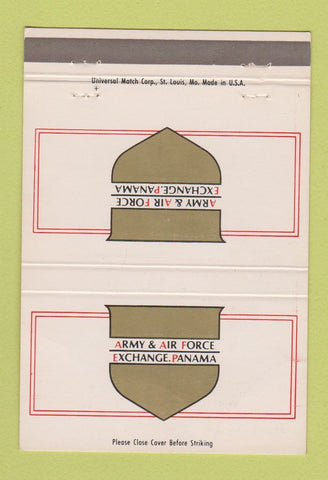 Matchbook Cover - Army & Air Force Exchange Panama 40 Strike
