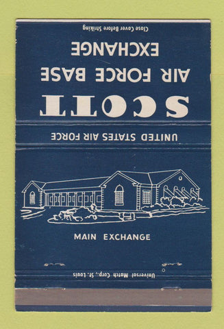Matchbook Cover - Scott Air Force Base BX 40 Strike