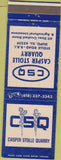 Matchbook Cover - Casper Stolle Quarry Dupo IL