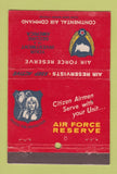 Matchbook Cover - Air Force Reserve WEAR 40 Strike