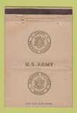 Matchbook Cover - US Army Fred Harvey WEAR 40 Strike
