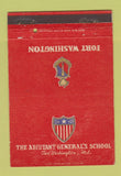 Matchbook Cover - Fort Washington Adjutant General's School MD WEAR 40 Strike