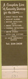 Matchbook Cover - Emergency Signal Systems Boston MA alarms