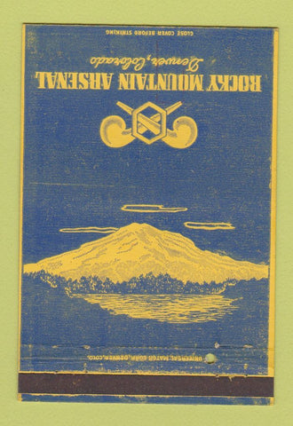 Matchbook Cover - Rocky Mountain Arsenal Denver Colorado military WEAR 40 Strike