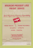 Matchbook Cover - American President Cruise Lines 40 Strike