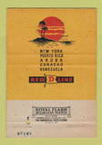 Matchbook Cover - Red Line Cruise Freight Shipping New York City 40 Strike