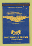 Matchbook Cover - Rocky Mountain Arsenal Denver Colorado military  40 Strike