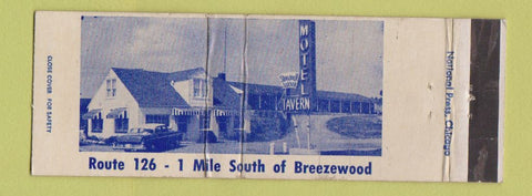 Matchbook Cover - Stonewall Jackson Motel Tavern Breezewood PA WEAR