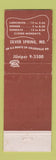 Matchbook Cover - Mrs. Ke's Toll House Silver Spring MD