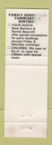 Matchbook Cover - Brown's Beef and Barramundi Tamworth Australia WEAR