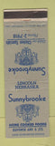 Matchbook Cover - Sunnybrooke Restaurant Lincoln NE