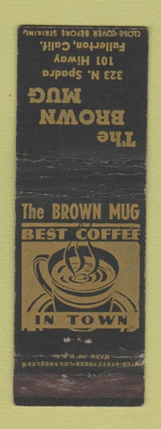 Matchbook Cover - The Brown Mug Fullerton CA