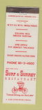 Matchbook Cover - Surf & Surrey Restaurant