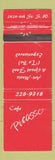 Matchbook Cover - Cafe Picasso WEAR