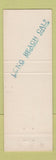 Matchbook Cover - Ark Restaurant Long Beach CA