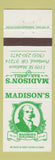 Matchbook Cover - Madison's Bar Grill Portland OR
