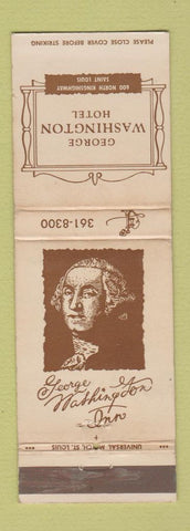 Matchbook Cover - George Washington Hotel St Louis MO