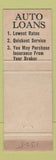 Matchbook Cover - National Bank of Decatur Commodore Stephen IL